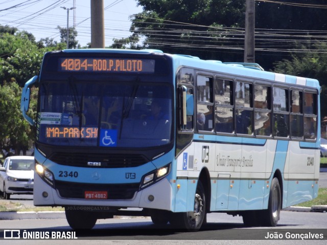UTB - União Transporte Brasília 2340 na cidade de Novo Gama, Goiás, Brasil, por João Gonçalves. Número da foto: #10053727.