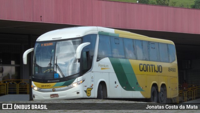 Empresa Gontijo de Transportes 18490 na cidade de João Monlevade, Minas Gerais, Brasil, por Jonatas Costa da Mata. Número da foto: #10106259.