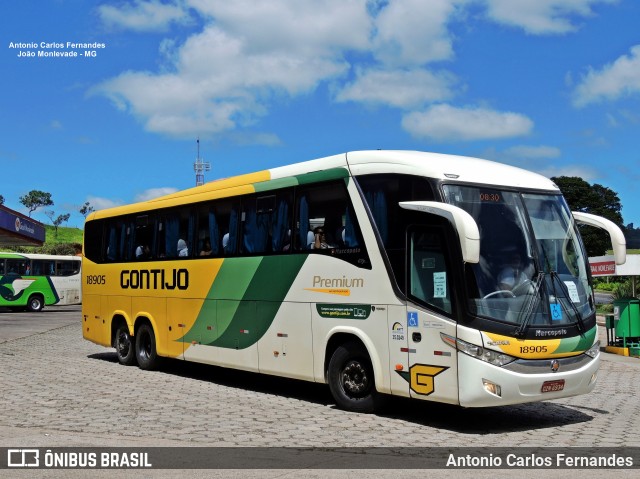 Empresa Gontijo de Transportes 18905 na cidade de João Monlevade, Minas Gerais, Brasil, por Antonio Carlos Fernandes. Número da foto: #10107146.