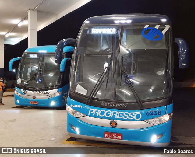 Auto Viação Progresso 6238 na cidade de Caruaru, Pernambuco, Brasil, por Fabio Soares. ID da foto: 10106806.