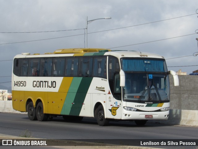 Empresa Gontijo de Transportes 14950 na cidade de Caruaru, Pernambuco, Brasil, por Lenilson da Silva Pessoa. ID da foto: 10106475.