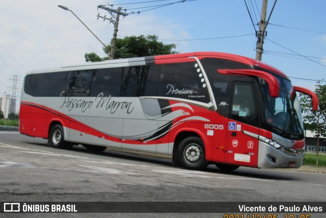 Empresa de Ônibus Pássaro Marron 6005 na cidade de São José dos Campos, São Paulo, Brasil, por Vicente de Paulo Alves. Número da foto: #10106310.