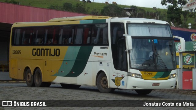 Empresa Gontijo de Transportes 12085 na cidade de João Monlevade, Minas Gerais, Brasil, por Jonatas Costa da Mata. ID da foto: 10106263.