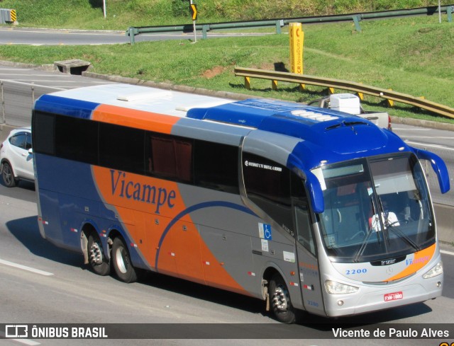 Vicampe Transportes e Turismo 2200 na cidade de São José dos Campos, São Paulo, Brasil, por Vicente de Paulo Alves. Número da foto: #10106098.
