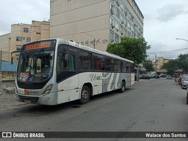 UniRio Transportes RJ 228.027 na cidade de Rio de Janeiro, Rio de Janeiro, Brasil, por Walace dos Santos. Número da foto: #10106900.