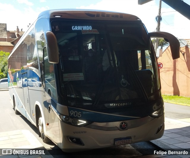 Citral Transporte e Turismo 905 na cidade de Rio Grande do Sul, Brasil, por Felipe Bernardo. ID da foto: 10106001.