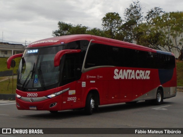 Viação Santa Cruz 29020 na cidade de Varginha, Minas Gerais, Brasil, por Fábio Mateus Tibúrcio. ID da foto: 10107512.