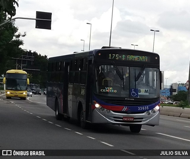 Guarulhos Transportes 33.635 na cidade de São Paulo, São Paulo, Brasil, por JULIO SILVA. Número da foto: #10105663.