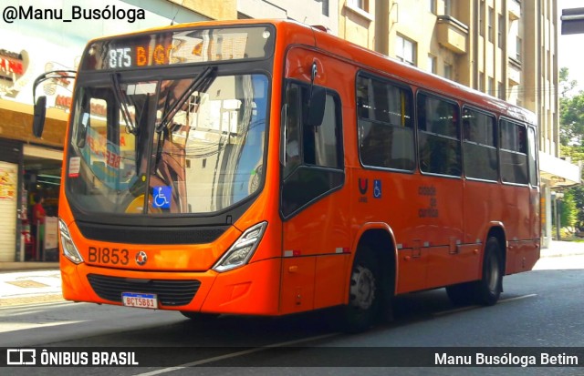 Transporte Coletivo Glória BI853 na cidade de Curitiba, Paraná, Brasil, por Manu Busóloga Betim. Número da foto: #10107752.