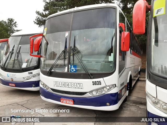 Viação Piracicabana 5035 na cidade de São Bernardo do Campo, São Paulo, Brasil, por JULIO SILVA. Número da foto: #10111211.