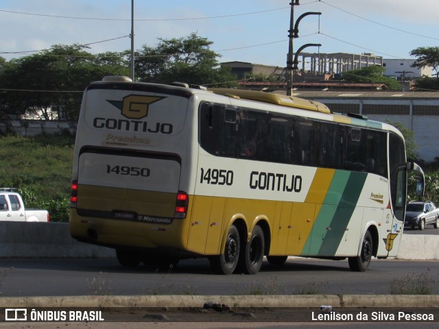 Empresa Gontijo de Transportes 14950 na cidade de Caruaru, Pernambuco, Brasil, por Lenilson da Silva Pessoa. ID da foto: 10109115.