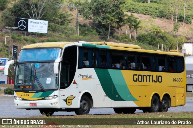 Empresa Gontijo de Transportes 14885 na cidade de Manhuaçu, Minas Gerais, Brasil, por Athos Lauriano do Prado. Número da foto: #10109974.