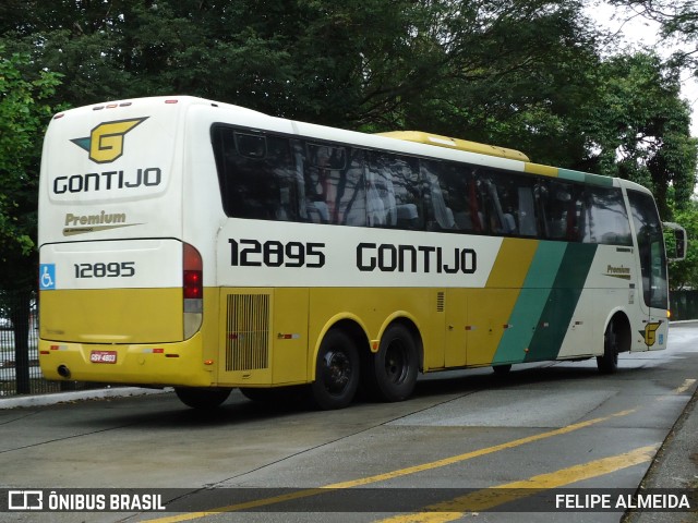 Empresa Gontijo de Transportes 12895 na cidade de São Paulo, São Paulo, Brasil, por FELIPE ALMEIDA. ID da foto: 10109706.