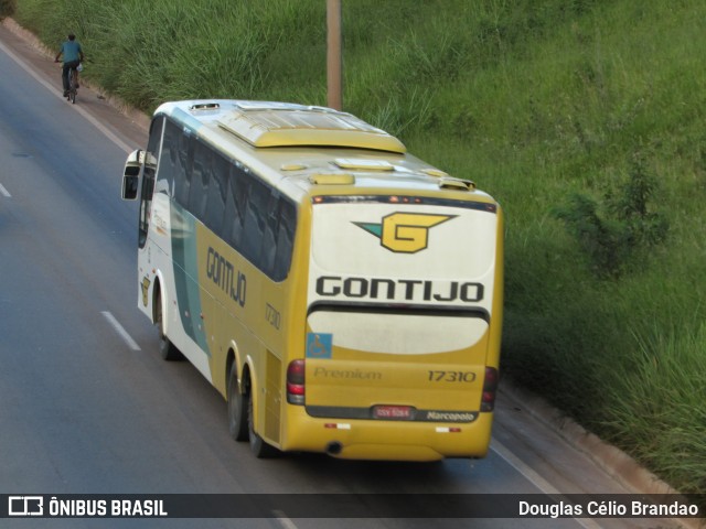 Empresa Gontijo de Transportes 17310 na cidade de Belo Horizonte, Minas Gerais, Brasil, por Douglas Célio Brandao. ID da foto: 10110766.