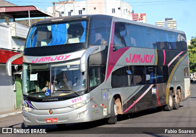 Viação Jam Joy 9818 na cidade de Belém, Pará, Brasil, por Fabio Soares. ID da foto: 10110813.