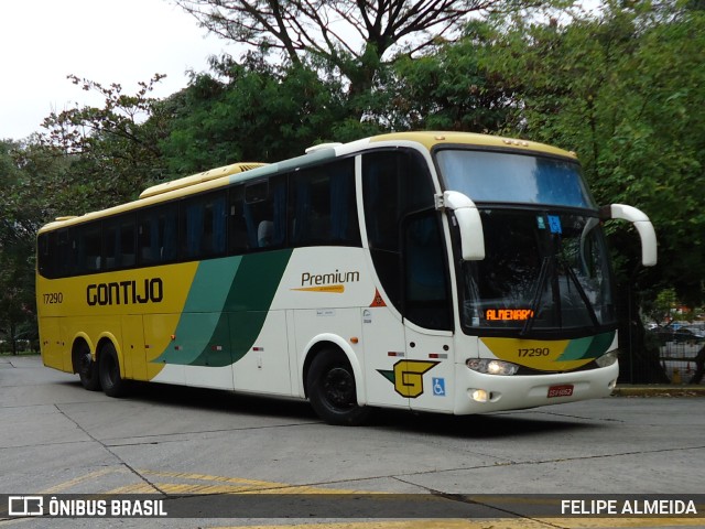 Empresa Gontijo de Transportes 17290 na cidade de São Paulo, São Paulo, Brasil, por FELIPE ALMEIDA. ID da foto: 10109824.