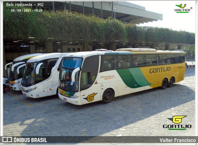 Empresa Gontijo de Transportes 14385 na cidade de Belo Horizonte, Minas Gerais, Brasil, por Valter Francisco. ID da foto: 10109374.