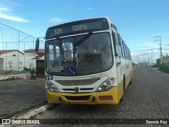 Transportes Guanabara 023 na cidade de Extremoz, Rio Grande do Norte, Brasil, por Dennis Paz. ID da foto: 10110945.