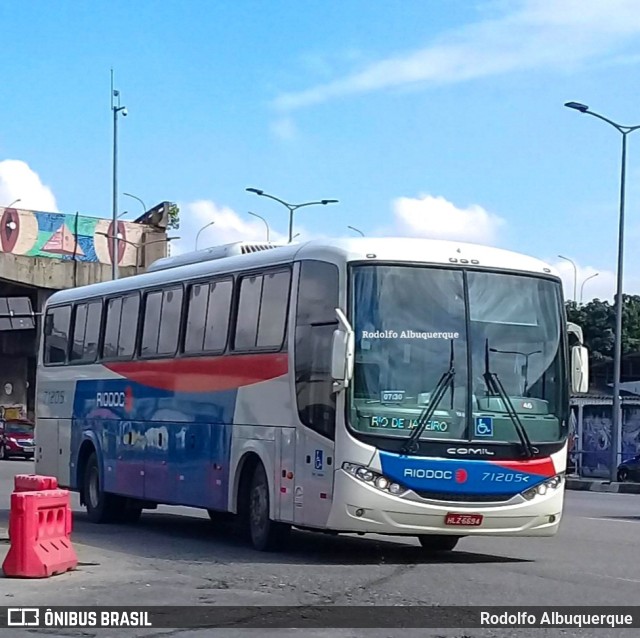 Viação Riodoce 71205 na cidade de Rio de Janeiro, Rio de Janeiro, Brasil, por Rodolfo Albuquerque. Número da foto: #10110152.