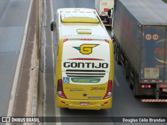 Empresa Gontijo de Transportes 21545 na cidade de Belo Horizonte, Minas Gerais, Brasil, por Douglas Célio Brandao. ID da foto: 10110618.