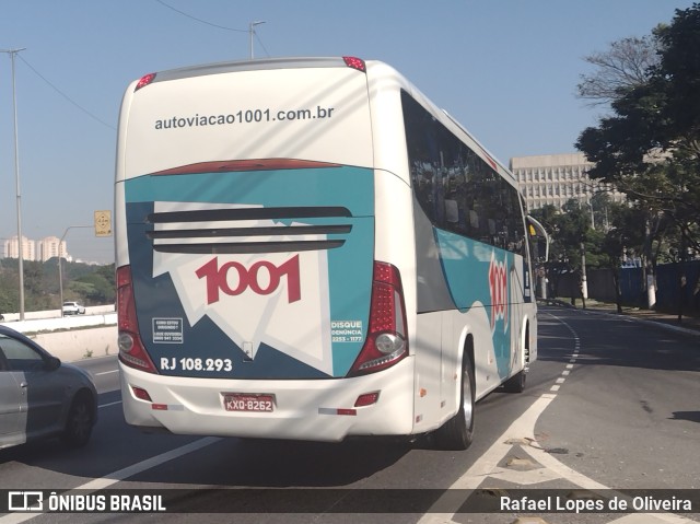 Auto Viação 1001 RJ 108.293 na cidade de São Paulo, São Paulo, Brasil, por Rafael Lopes de Oliveira. ID da foto: 10108934.