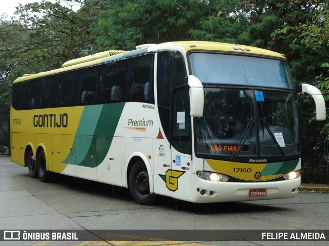 Empresa Gontijo de Transportes 17160 na cidade de São Paulo, São Paulo, Brasil, por FELIPE ALMEIDA. ID da foto: 10109800.