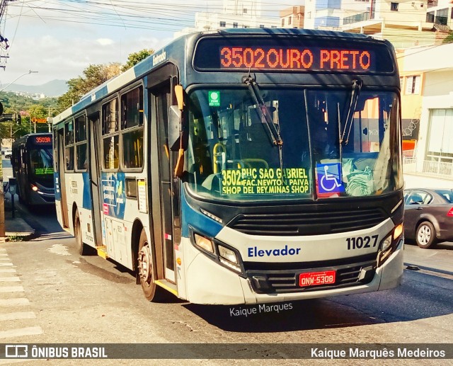 São Dimas Transportes 11027 na cidade de Belo Horizonte, Minas Gerais, Brasil, por Kaique Marquês Medeiros . ID da foto: 10111603.