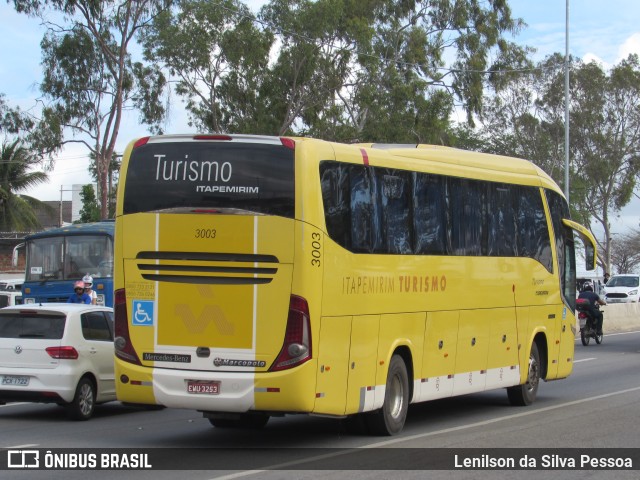 Viação Itapemirim 3003 na cidade de Caruaru, Pernambuco, Brasil, por Lenilson da Silva Pessoa. ID da foto: 10112487.