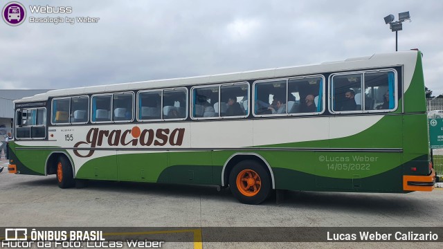 Viação Graciosa 155 na cidade de Curitiba, Paraná, Brasil, por Lucas Weber Calizario. Número da foto: #10112310.