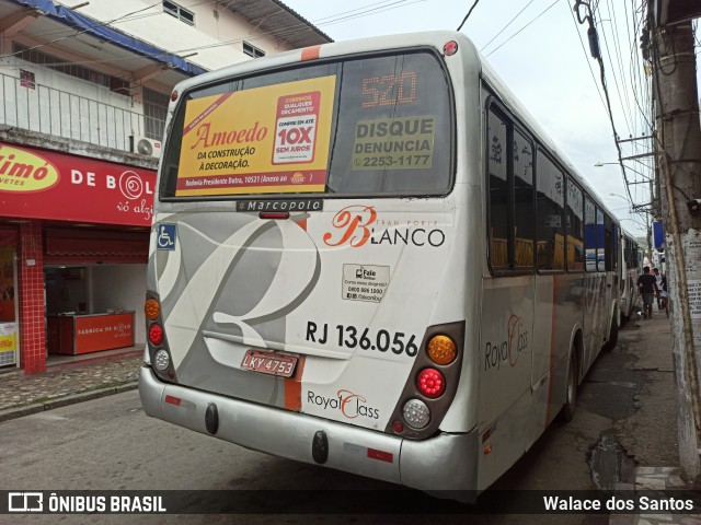 Transportes Blanco RJ 136.056 na cidade de Queimados, Rio de Janeiro, Brasil, por Walace dos Santos. ID da foto: 10111850.