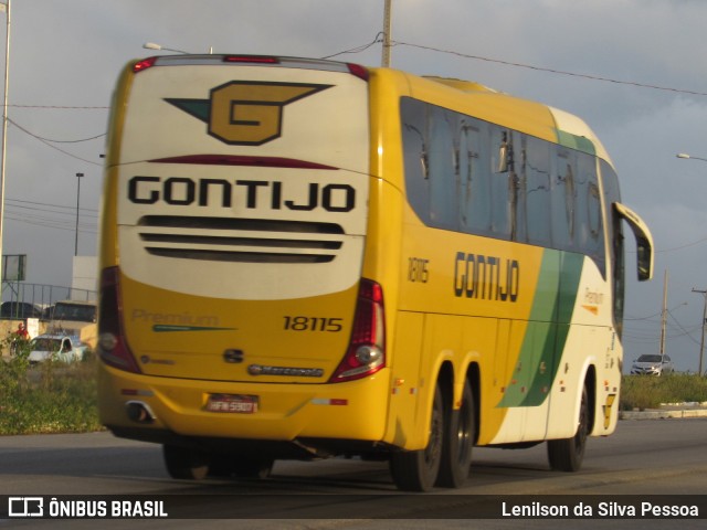 Empresa Gontijo de Transportes 18115 na cidade de Caruaru, Pernambuco, Brasil, por Lenilson da Silva Pessoa. ID da foto: 10112548.