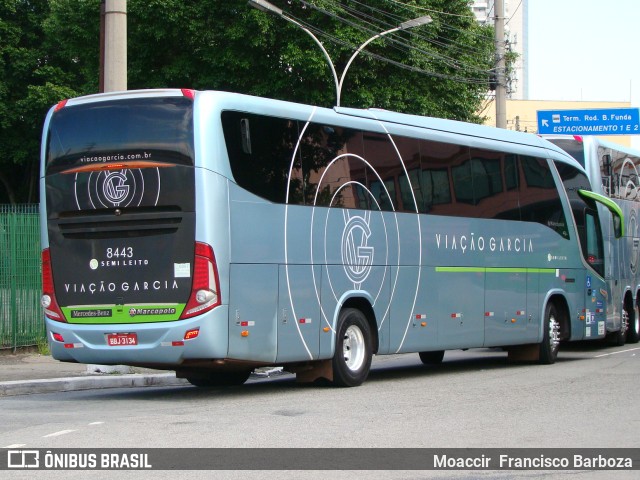 Viação Garcia 8443 na cidade de São Paulo, São Paulo, Brasil, por Moaccir  Francisco Barboza. Número da foto: #10112848.