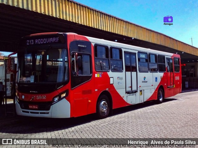 Itajaí Transportes Coletivos 2045 na cidade de Campinas, São Paulo, Brasil, por Henrique Alves de Paula Silva. ID da foto: 10112028.