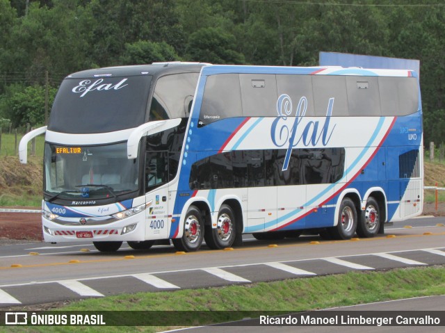 Efal - Expresso Faxinalense Ltda. 4000 na cidade de Rio Pardo, Rio Grande do Sul, Brasil, por Ricardo Manoel Limberger Carvalho. Número da foto: #10112317.