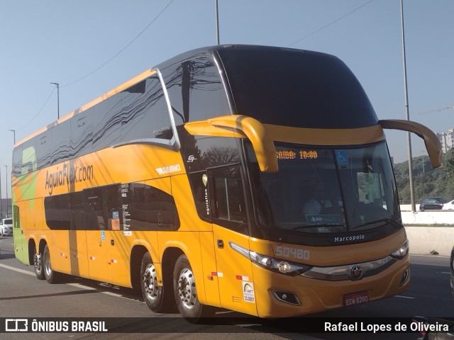 Viação Águia Branca 50480 na cidade de São Paulo, São Paulo, Brasil, por Rafael Lopes de Oliveira. Número da foto: #10111461.