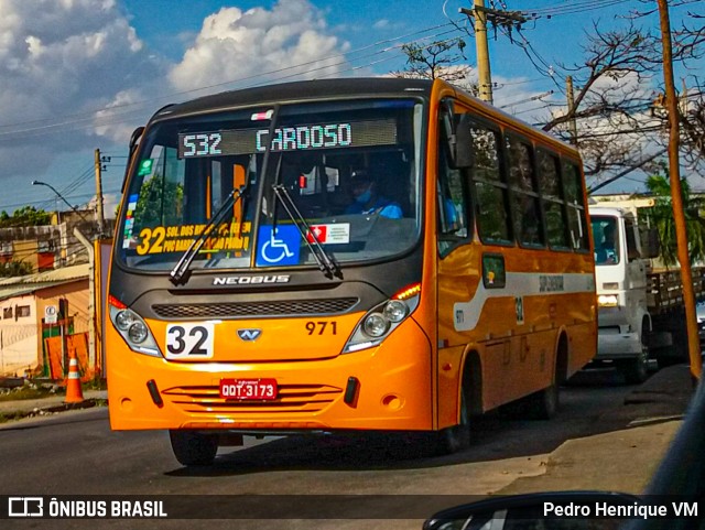 Transporte Suplementar de Belo Horizonte 971 na cidade de Belo Horizonte, Minas Gerais, Brasil, por Pedro Henrique VM. ID da foto: 10111700.