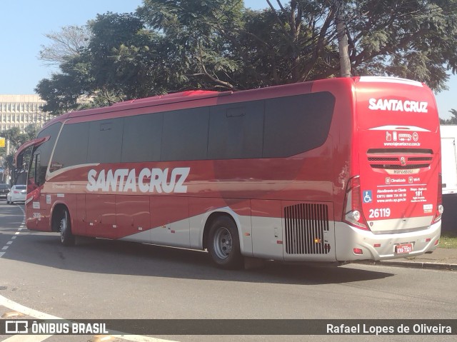 Viação Santa Cruz 26119 na cidade de São Paulo, São Paulo, Brasil, por Rafael Lopes de Oliveira. Número da foto: #10113473.