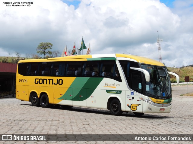 Empresa Gontijo de Transportes 19305 na cidade de João Monlevade, Minas Gerais, Brasil, por Antonio Carlos Fernandes. Número da foto: #10115444.