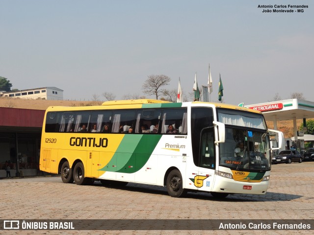 Empresa Gontijo de Transportes 12920 na cidade de João Monlevade, Minas Gerais, Brasil, por Antonio Carlos Fernandes. Número da foto: #10115476.