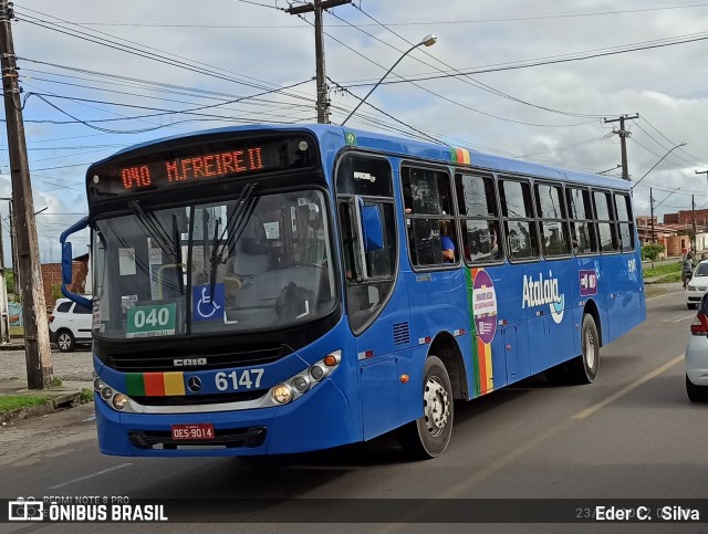 Viação Atalaia Transportes 6147 na cidade de Aracaju, Sergipe, Brasil, por Eder C.  Silva. ID da foto: 10115640.