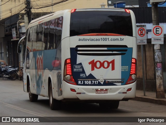 Auto Viação 1001 RJ 108.717 na cidade de Barão de Cocais, Minas Gerais, Brasil, por Igor Policarpo. ID da foto: 10115875.