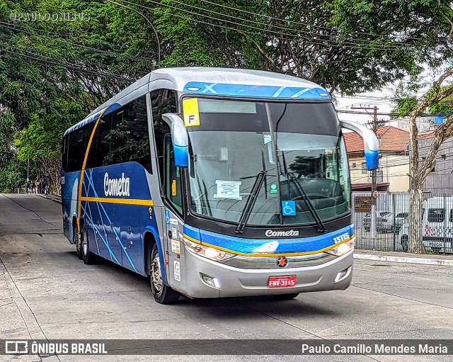 Viação Cometa 13115 na cidade de São Paulo, São Paulo, Brasil, por Paulo Camillo Mendes Maria. ID da foto: 10116133.