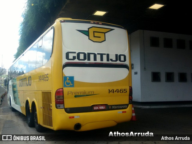 Empresa Gontijo de Transportes 14465 na cidade de Belo Horizonte, Minas Gerais, Brasil, por Athos Arruda. Número da foto: #10117237.