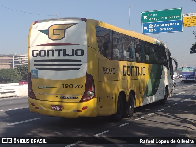 Empresa Gontijo de Transportes 19070 na cidade de São Paulo, São Paulo, Brasil, por Rafael Lopes de Oliveira. ID da foto: 10115532.