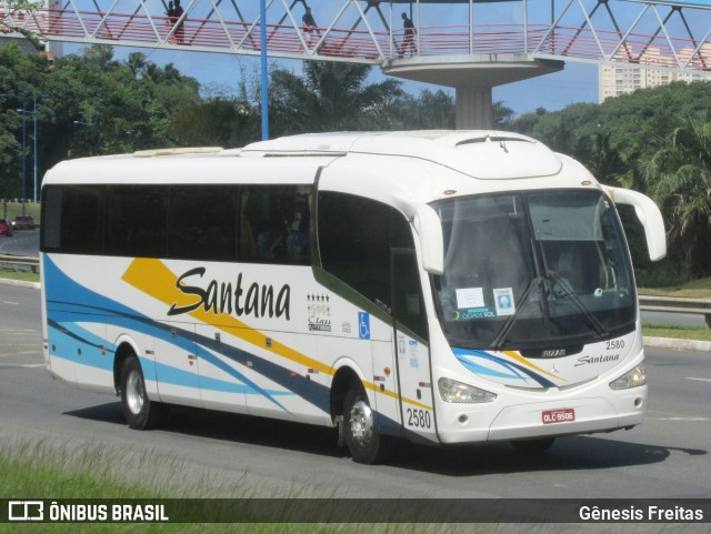 Empresas de Transportes Santana e São Paulo 2580 na cidade de Salvador, Bahia, Brasil, por Gênesis Freitas. ID da foto: 10117079.