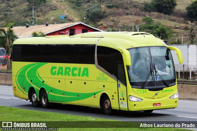 Viação Garcia 7739 na cidade de Aparecida, São Paulo, Brasil, por Athos Lauriano do Prado. Número da foto: #10116701.
