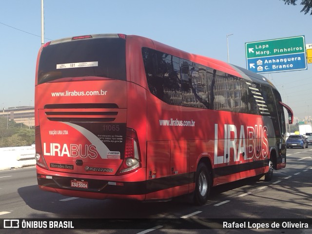 Lirabus 11065 na cidade de São Paulo, São Paulo, Brasil, por Rafael Lopes de Oliveira. Número da foto: #10115526.