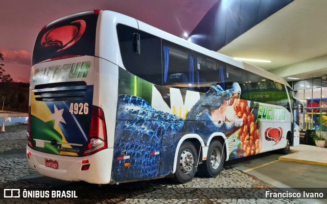 Eucatur - Empresa União Cascavel de Transportes e Turismo 4926 na cidade de Imbaú, Paraná, Brasil, por Francisco Ivano. Número da foto: #10117792.