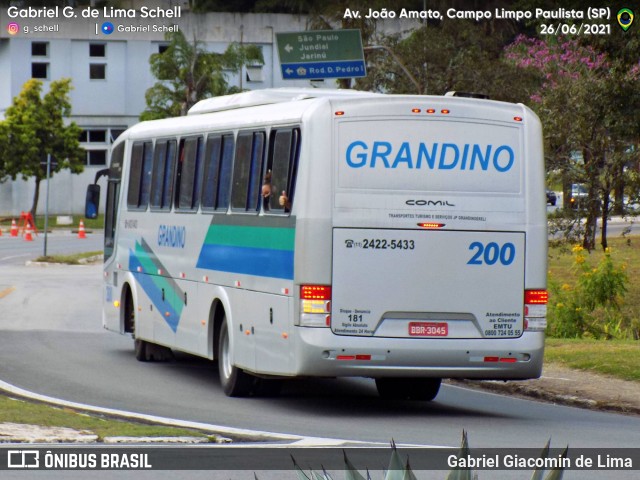 Grandino Transportes 200 na cidade de Campo Limpo Paulista, São Paulo, Brasil, por Gabriel Giacomin de Lima. ID da foto: 10119291.