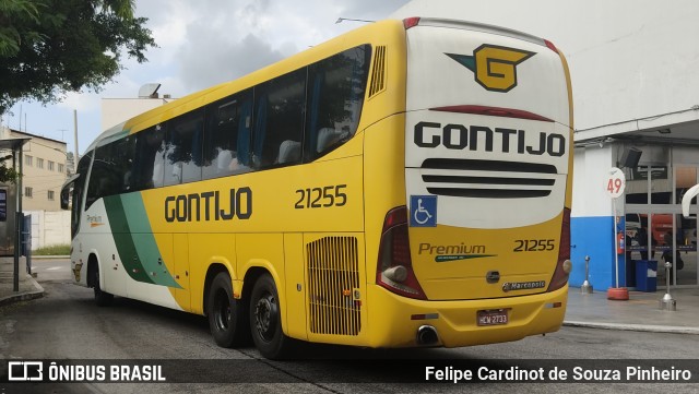 Empresa Gontijo de Transportes 21255 na cidade de Rio de Janeiro, Rio de Janeiro, Brasil, por Felipe Cardinot de Souza Pinheiro. Número da foto: #10117845.
